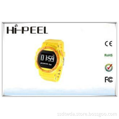 Yellow 1.44 inch 2G Smart Hand Watch Phone With Built-in 2.
